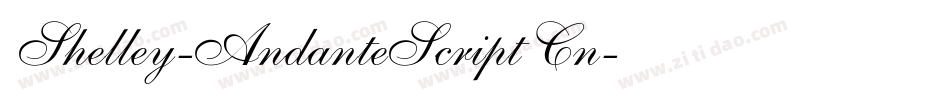 Shelley-AndanteScript Cn字体转换